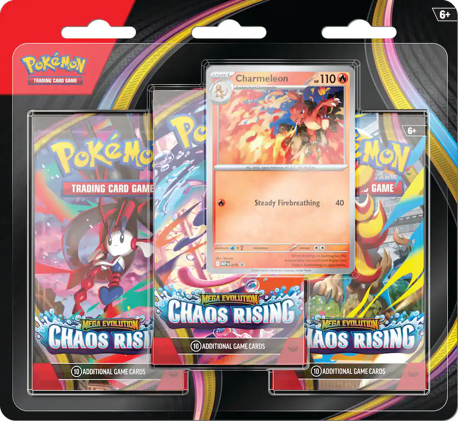 Pokémon TCG: Mega Evolution Chaos Rising Triple Pack - English Version